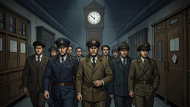Arrest at the Station from "Around the World in Eighty Days". Arrest at the Station A forced detour Police take Fogg, Passepartout, and Aouda from the station to appear before Judge Obadiah.