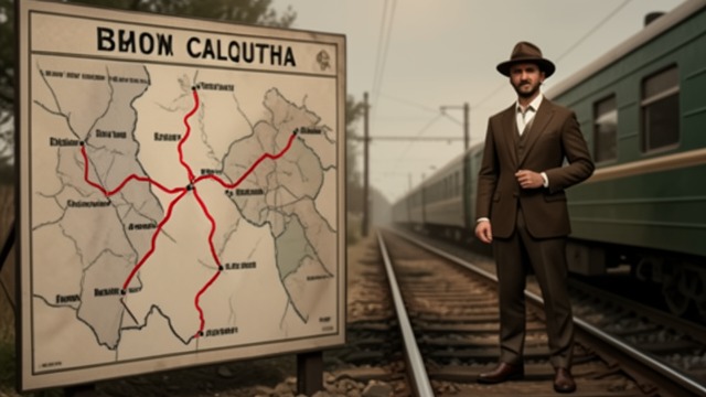 A Promised Connection from "Around the World in Eighty Days". A Promised Connection The published route The planned itinerary assumes that rail carries travelers from Bombay toward Calcutta in three days.