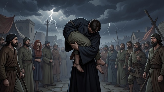 The False Rajah from "Around the World in Eighty Days". The False Rajah A daring disguise Passepartout slips onto the pyre and carries Aouda away while disguised as her supposedly revived husband.