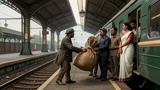 The Railway Resumes from "Around the World in Eighty Days". The Railway Resumes Return to the timetable After the rescue, the travelers reach Allahabad and board the line again.