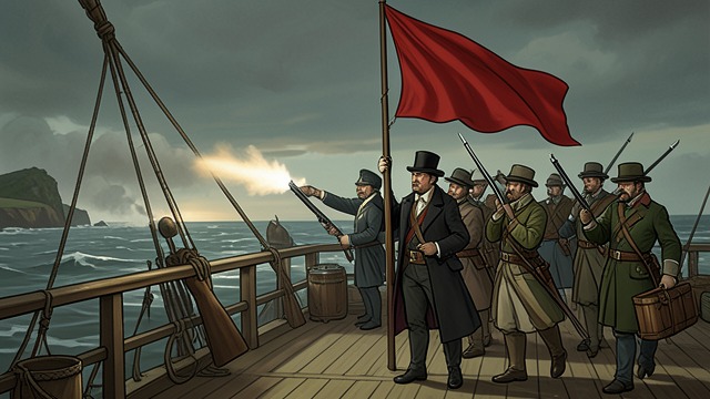 The Shanghai Signal from "Around the World in Eighty Days". The Shanghai Signal A final approach The Tankadere reaches the vicinity of Shanghai after a difficult voyage and severe weather.