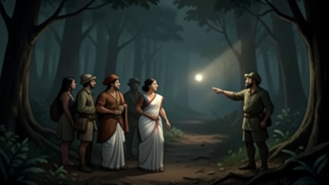 The Procession Discovered from "Around the World in Eighty Days". The Procession Discovered A hidden witness Fogg’s party sees the procession carrying Aouda toward the Pagoda of Pillaji.