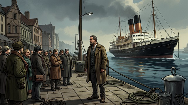 A Solo Boarding from "Around the World in Eighty Days". A Solo Boarding Duty through confusion Passepartout wakes late, recalls the steamer, and reaches the quay just as the Carnatic departs.