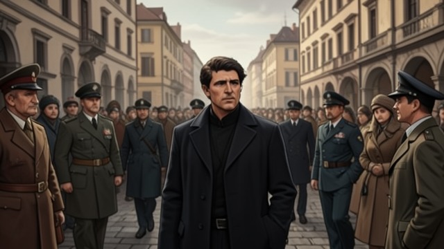 The Arrest in Liverpool from "Around the World in Eighty Days". The Arrest in Liverpool The apparent end Fogg reaches Liverpool with several hours left, only for Fix to arrest him under the long-awaited warrant.