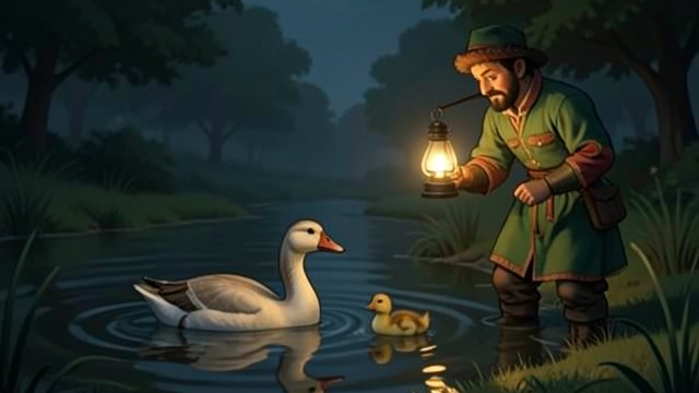 An Animal’s Ordinary Needs from "Crimson Lake". Care without a grand explanation Daily attention Ted feeds the goslings, gives them space to swim, and watches them follow him through the house.