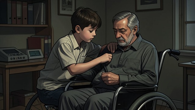 The Nightly Bandages from "The Plot Against America". The Nightly Bandages Learning care Philip helps wrap Alvin’s stump and assists with the prosthesis and clothing.