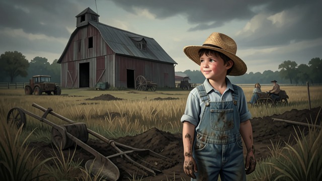 A Farm Apprentice from "The Plot Against America". A Farm Apprentice A new experience Sandy goes to Kentucky through Just Folks and learns farm labor, regional speech, and rural customs.