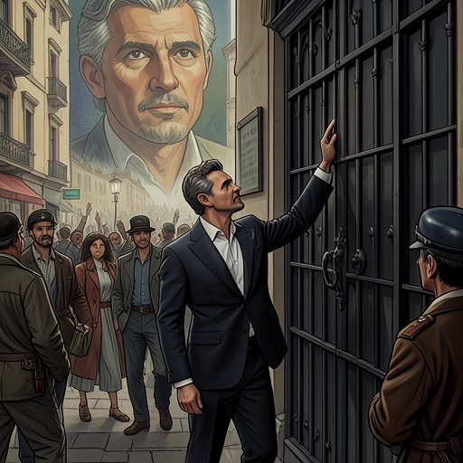 Lionel Bengelsdorf’s Collaboration from "The Plot Against America". Bengelsdorf’s effort to secure acceptance through cooperation with Lindbergh culminates in public influence and arrest.