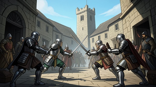 A Court Plays at War from "The Constant Princess". Tournament and Campaign Chivalric performance Henry and his companions treat jousts, costumes, and military expeditions as opportunities for glory.