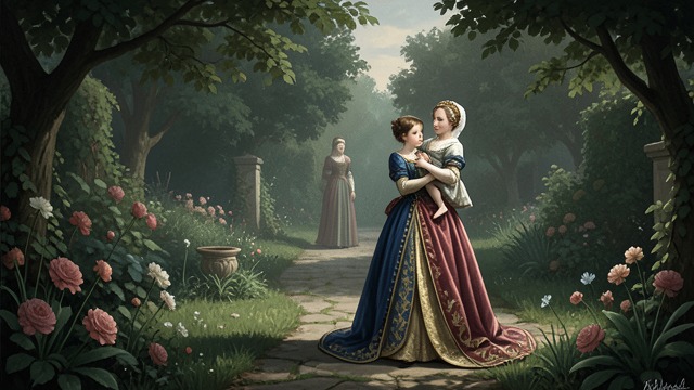 Waiting in al-Yanna from "The Constant Princess". A Life Still Owed Duty before reunion Katherine believes Arthur waits in the garden beyond death, but she is not finished with her work in England.