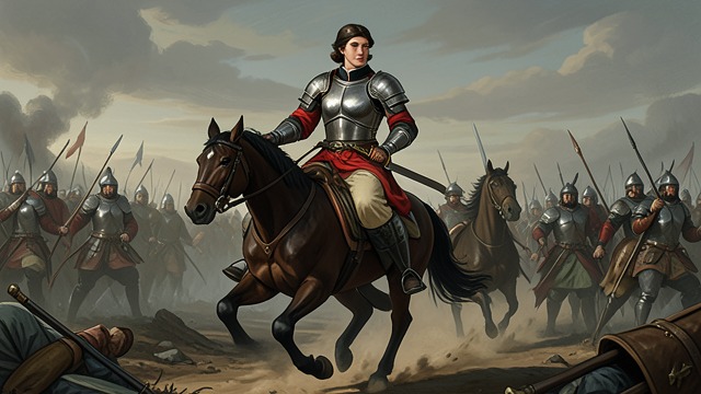 The Queen Takes the Field from "The Constant Princess". Leadership Made Visible Defying convention Katherine dons armor and rides with the army.