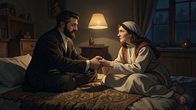 Love at Ludlow from "The Constant Princess". A Marriage Becomes Intimate Trust after conflict Arthur’s care after the cold journey allows Catalina to forgive him.
