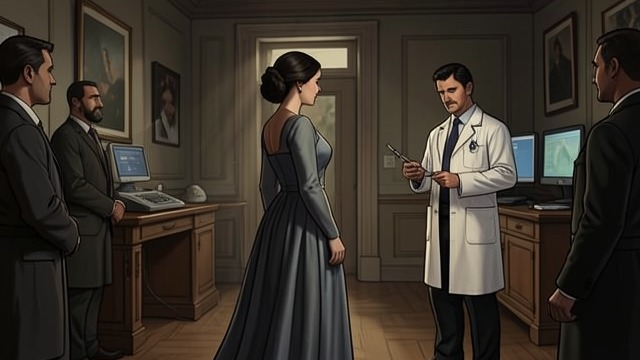 A Pregnancy Under Inspection from "The Constant Princess". The Queen’s Sacred Body Limited medical access The royal physician questions Katherine from a distance because her anointed body is not to be touched.