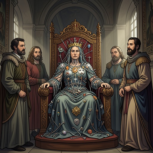 A Queen’s Body as Political Territory from "The Constant Princess". This thread follows how pregnancy, childbirth customs, medical ignorance, and dynastic expectations turn Katherine’s body into contested political ground.