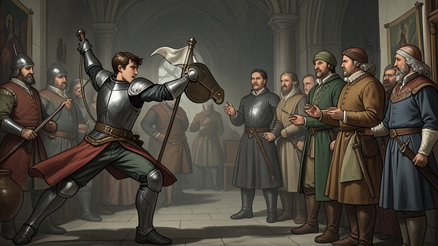 Courtly Service and Caution from "The King's Curse". Favor with Limits Rising Sons Arthur becomes an admired jouster and Montague a trusted courtier.