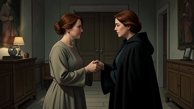 A Reunion Without Freedom from "The King's Curse". Partial Access Restored Meeting at Hackney Mary and Margaret reunite after the fall of Anne Boleyn. Their affection remains strong despite years of separation.