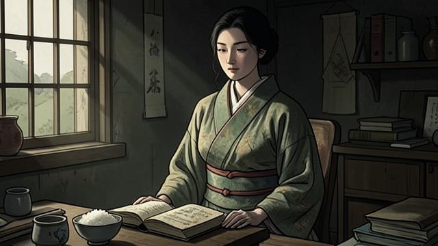 A Respectable Past from "A Pale View of Hills". A Life Before the Cottage Family standing Sachiko recalls a father with foreign connections and a husband from a distinguished, patriotic family.