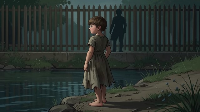 A Child Outside School from "A Pale View of Hills". A Life Without Routine At the water’s edge Etsuko finds Mariko barefoot near a fast river and asks why she is not at school.