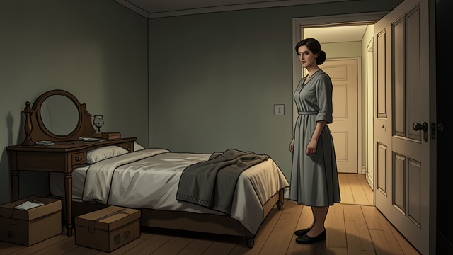 A Disturbing Image from "A Pale View of Hills". The Door Opens A restless night Etsuko wakes early and goes to Keiko’s room, where she finds the bed, dressing table, and boxes of belongings left behind.
