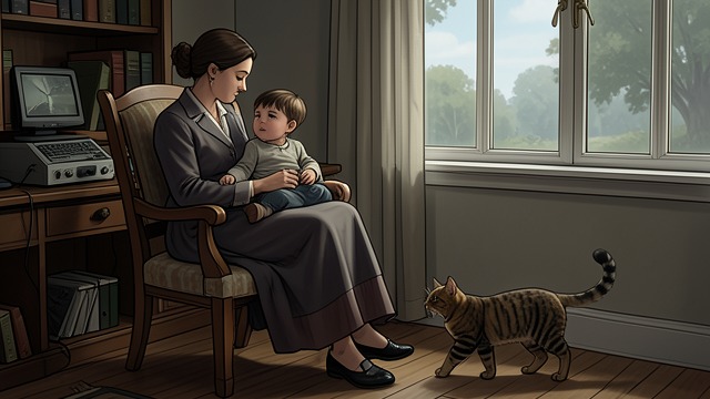 A Shared Evening from "A Pale View of Hills". Company in the Cottage A quiet attempt at care Etsuko sits with Mariko, asks about her drawings, and tries to redirect her from fears about the mysterious…