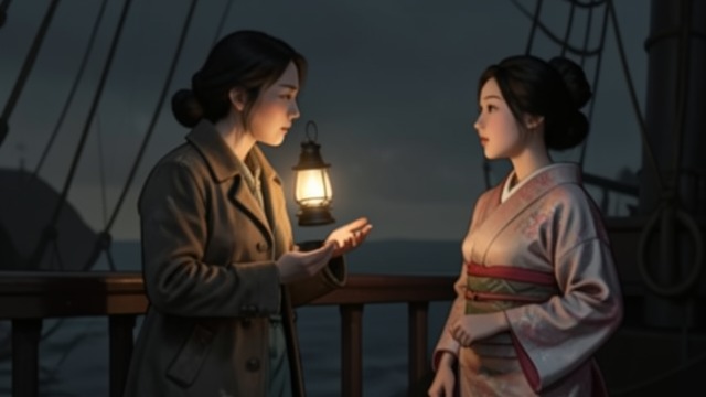 The Kobe Arrangement from "A Pale View of Hills". A Changed Route A new explanation Sachiko tells Etsuko that she and Mariko will go to Kobe, where Frank has arranged temporary lodging and work on a cargo…