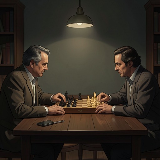 The Chess Game and the Father-Son Rift from "A Pale View of Hills". A prolonged chess match becomes the setting in which Jiro’s quiet resistance confronts Seiji Ogata’s expectations of discipline and strategy.