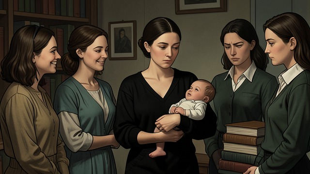 A Debate About Baby Clothes from "Along for the Ride". A Debate About Baby Clothes A black onesie Auden dresses Thisbe in black and green, resisting the assumption that a girl should always wear pastels.