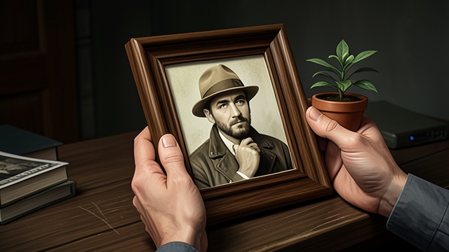 A Gift From Abroad from "Along for the Ride". A Gift From Abroad A distant brother Hollis travels through Europe and sends Auden a deliberately tacky picture frame with a photograph of himself.