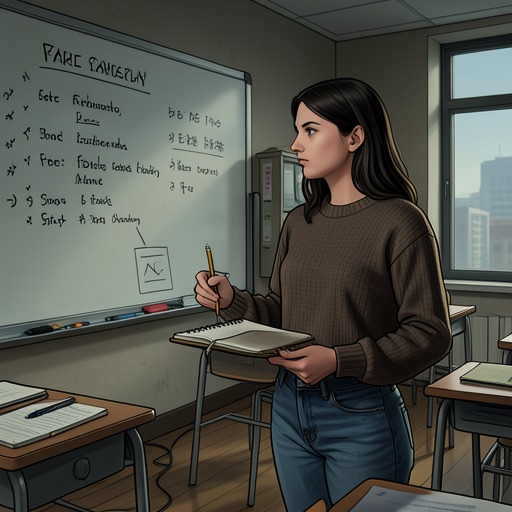 Auden's Transition to College from "Along for the Ride". This flow traces Auden's struggle to reconcile academic ambition with the social and personal growth she discovers in Colby.