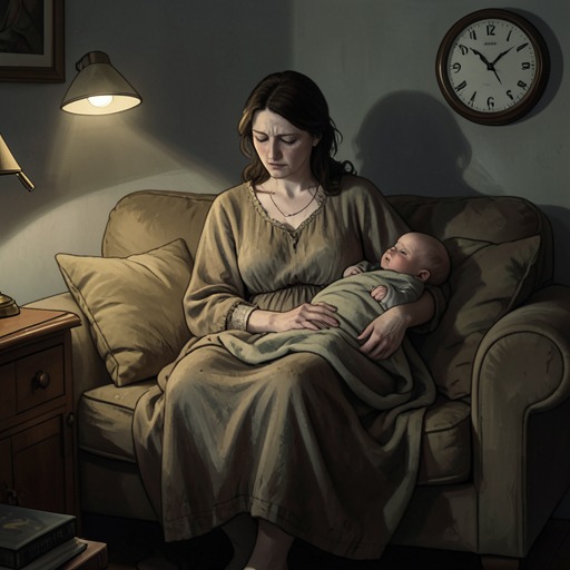 Heidi's Postpartum Crisis and Recovery from "Along for the Ride". This flow traces Heidi's exhaustion after childbirth, her difficulty asking for help, and the support that allows her to regain agency.