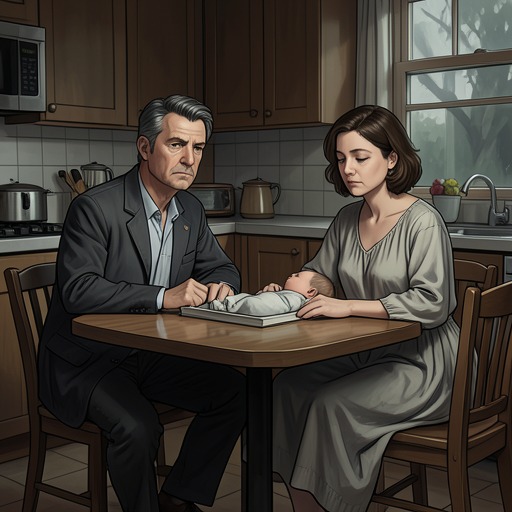 Robert and Heidi's Unequal Partnership from "Along for the Ride". This flow traces how the strain of newborn care exposes old habits in Robert's marriage and pushes Heidi to ask for a more equal partnership.