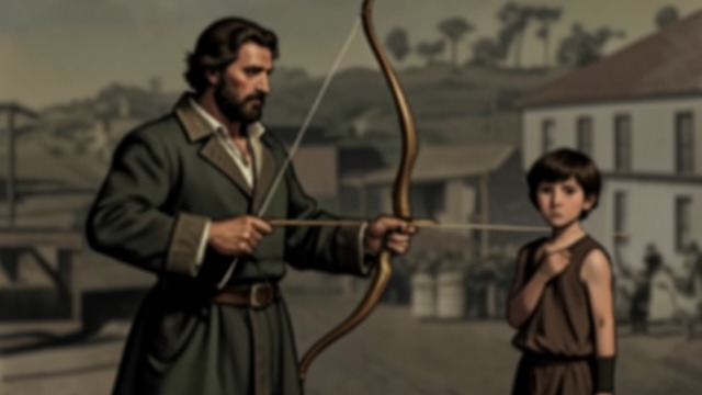 The Parent as Bow from "The Prophet". The Parent as Bow A Child Sent Forward Almustafa compares parents to bows from which children are sent as living arrows.