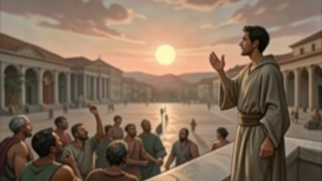 The Words Begin from "The Prophet". The Words Begin A Question Opens the Gathering Almitra asks Almustafa to speak, and he looks upon the people before answering.