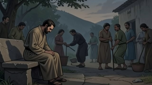 Life Watched in Silence from "The Prophet". Life Watched in Silence Attention to the Residents Almustafa says he watched with the people’s days and listened to the weeping and laughter of their sleep.