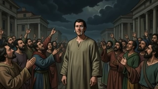 The Crowd Finds Its Voice from "The Prophet". The Crowd Finds Its Voice Collective Appeal The people call out to Almustafa as one voice, and the elders plead for him to stay.