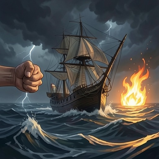 Reason and Passion at Sea from "The Prophet". This flow follows the inner contest between restraint and appetite toward a balance in which neither force rules alone.