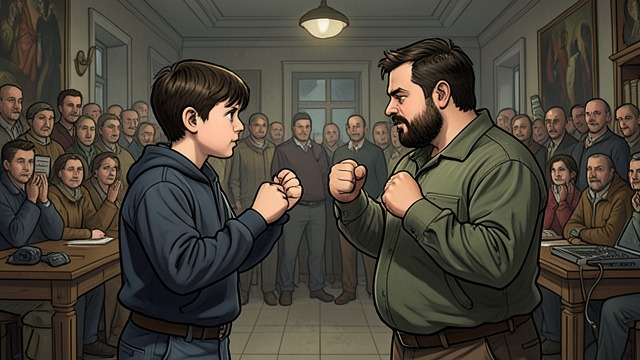 Anger Redirected from "The Humans". Facing the Bully A confrontation The narrator pushes Gulliver Martin to stand up to the boy who bullied him.