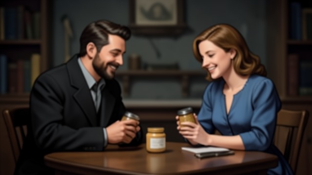 Peanut Butter Shared from "The Humans". A New Pleasure Discovery Hungry and alone, the narrator tries crunchy whole-nut peanut butter and finds it unexpectedly delicious.