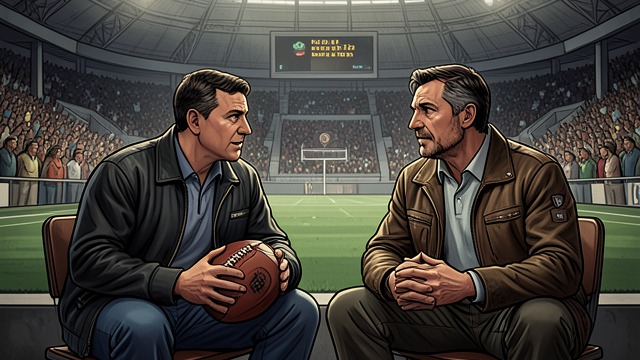 The Football Conversation from "The Humans". A Friend’s Perspective Talk in the stands Ari discusses Andrew Martin’s mental health, academic pressures, and marriage.
