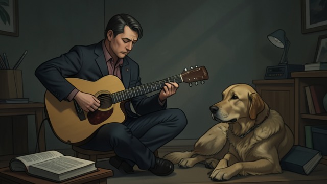 Music and Company from "The Humans". Shared Attention Listening together The narrator plays human music while Newton rests nearby.