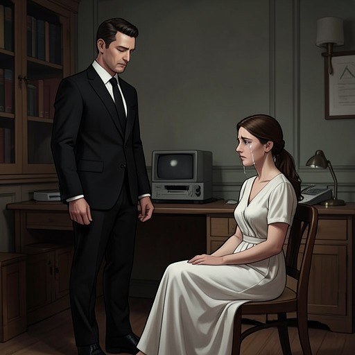 Daniel and Tabitha Russell from "The Humans". This thread follows Daniel Russell’s academic connection to Andrew Martin, his sudden death, and Tabitha Russell’s grief as witnessed by the operative.
