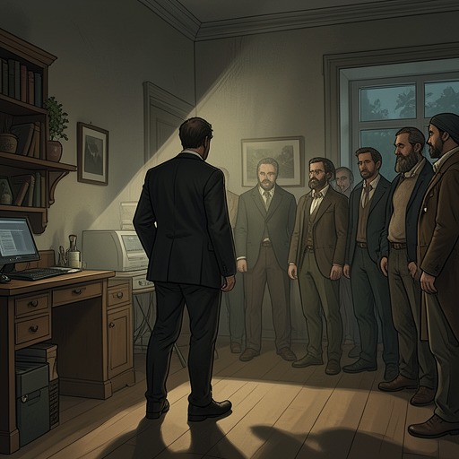 From Observer to Witness from "The Humans". This thread traces the narrator’s changing relation to human suffering, from detached classification to responsibility for lives he has personally encountered.