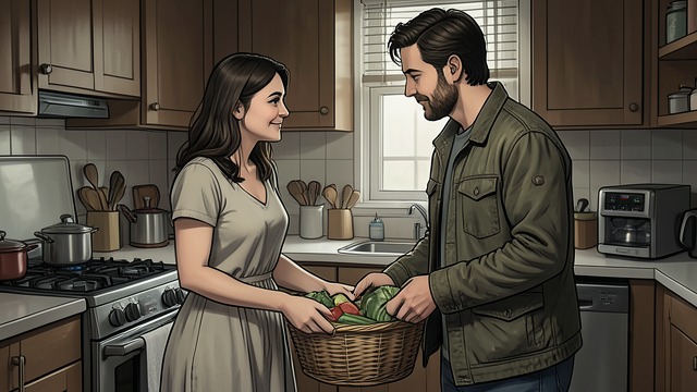 Guillem's Teasing Welcome from "También esto pasará". Guillem's Teasing Welcome A familiar joke Guillem tells Úrsula to hide the vegetables before Blanca throws them away.
