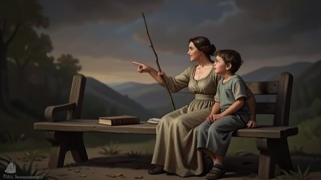 The Childhood Story from "También esto pasará". The Childhood Story An emperor's demand Blanca's mother tells her of an emperor who asks wise people for a short phrase useful in every possible situation.