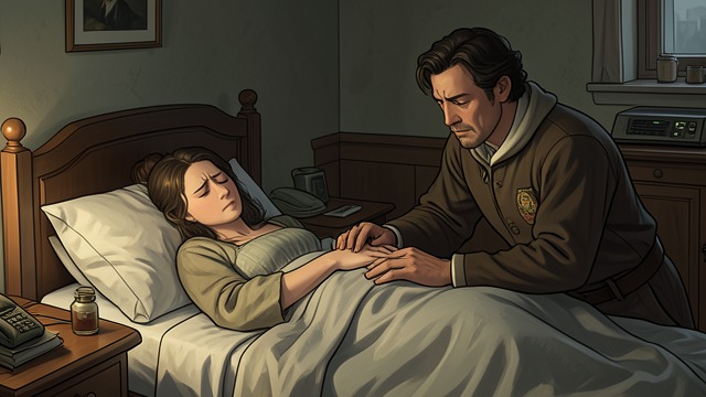The Hand in the Dark from "También esto pasará". The Hand in the Dark A quiet request Blanca lies in bed with a migraine and asks Guillem to hold her hand.