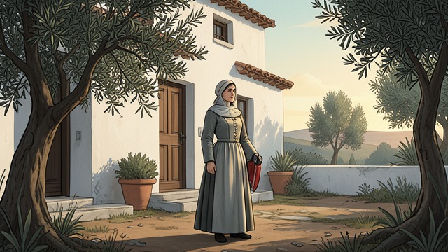 Dawn Without Entry from "También esto pasará". Dawn Without Entry The landscape answers Blanca stops trying to force the door and watches the light spread over the olives and white walls.
