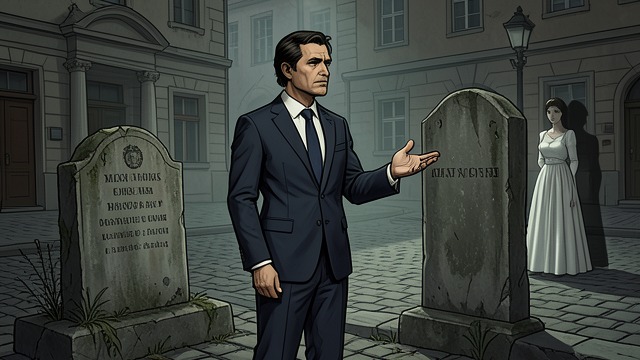 The Stranger's Family Story from "También esto pasará". The Stranger's Family Story A reason for the funeral The handsome stranger explains that he attended because his father once knew Blanca's mother.