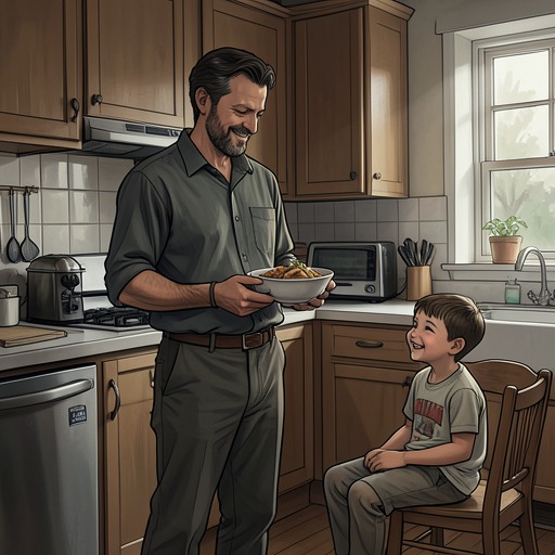 Guillem's Steady Place from "También esto pasará". Guillem moves from former husband and co-parent into an increasingly visible source of dependable care in Blanca's unsettled summer.