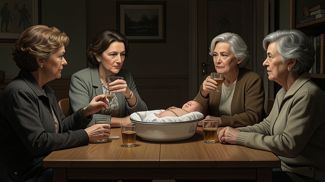 The Coven’s Ordinary Faces from "Rosemary's Baby". Revelation Behind Normality A Familiar Gathering Rosemary finds the older neighbors talking and drinking as if at an ordinary social evening.