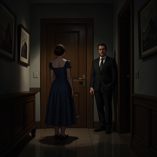 Rosemary and the Bramford from "Rosemary's Baby". This flow traces the building’s shift from desirable home to ominous environment and finally to the physical mechanism of Rosemary’s confinement.